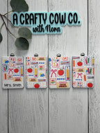 Personalized Teacher ID Badge Holder | Custom Classroom Card Case, Back-to-School Accessory