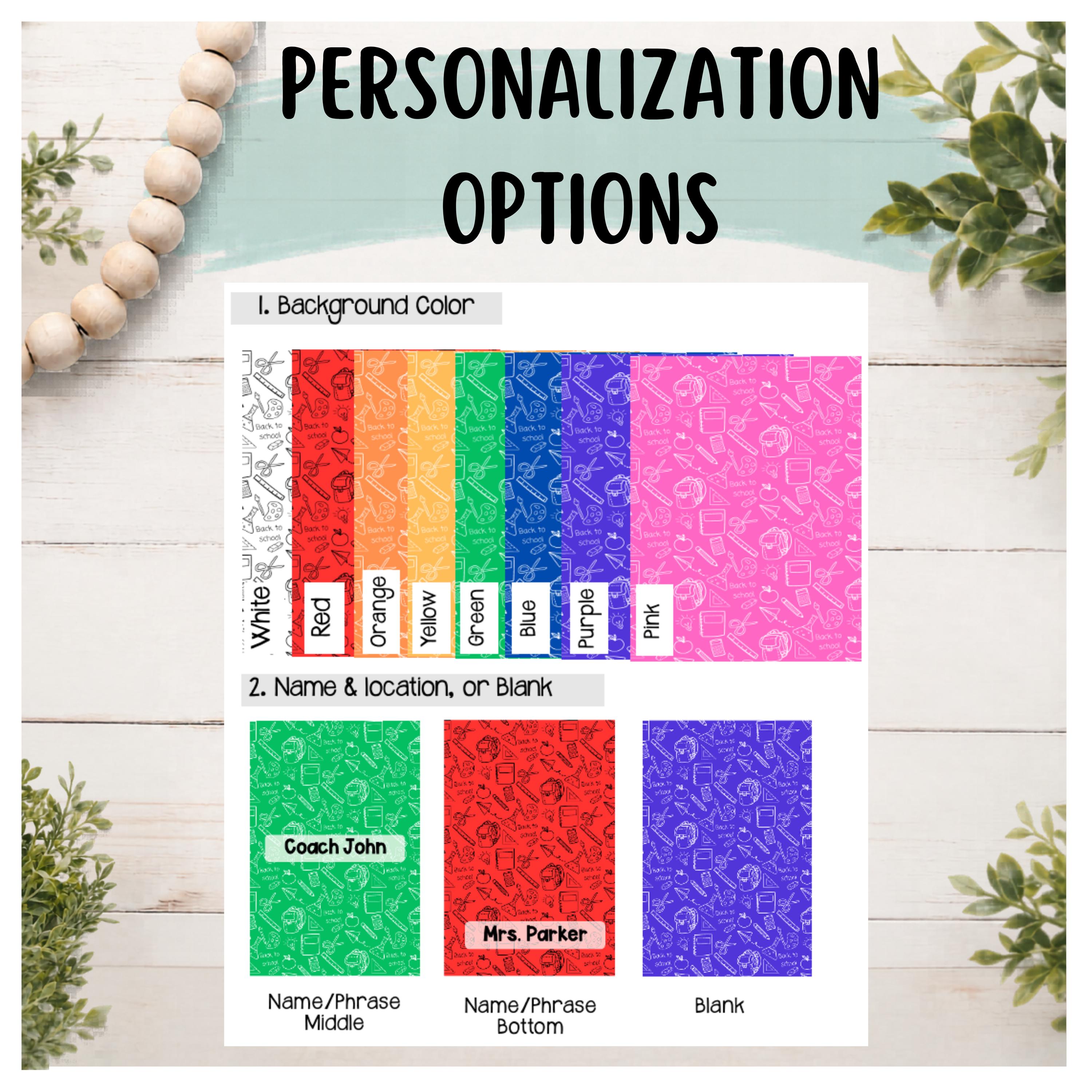 Personalized Teacher ID Badge Holder | Custom Name Classroom Card Case | Teacher Gift | Vertical ID Holder