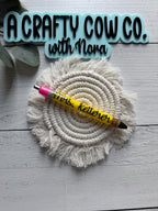 Personalized Glitter Pencil Pen | Custom Teacher Accessory | Gift